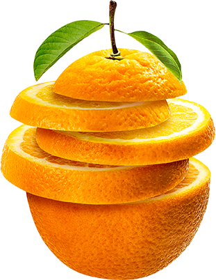 orange slices white